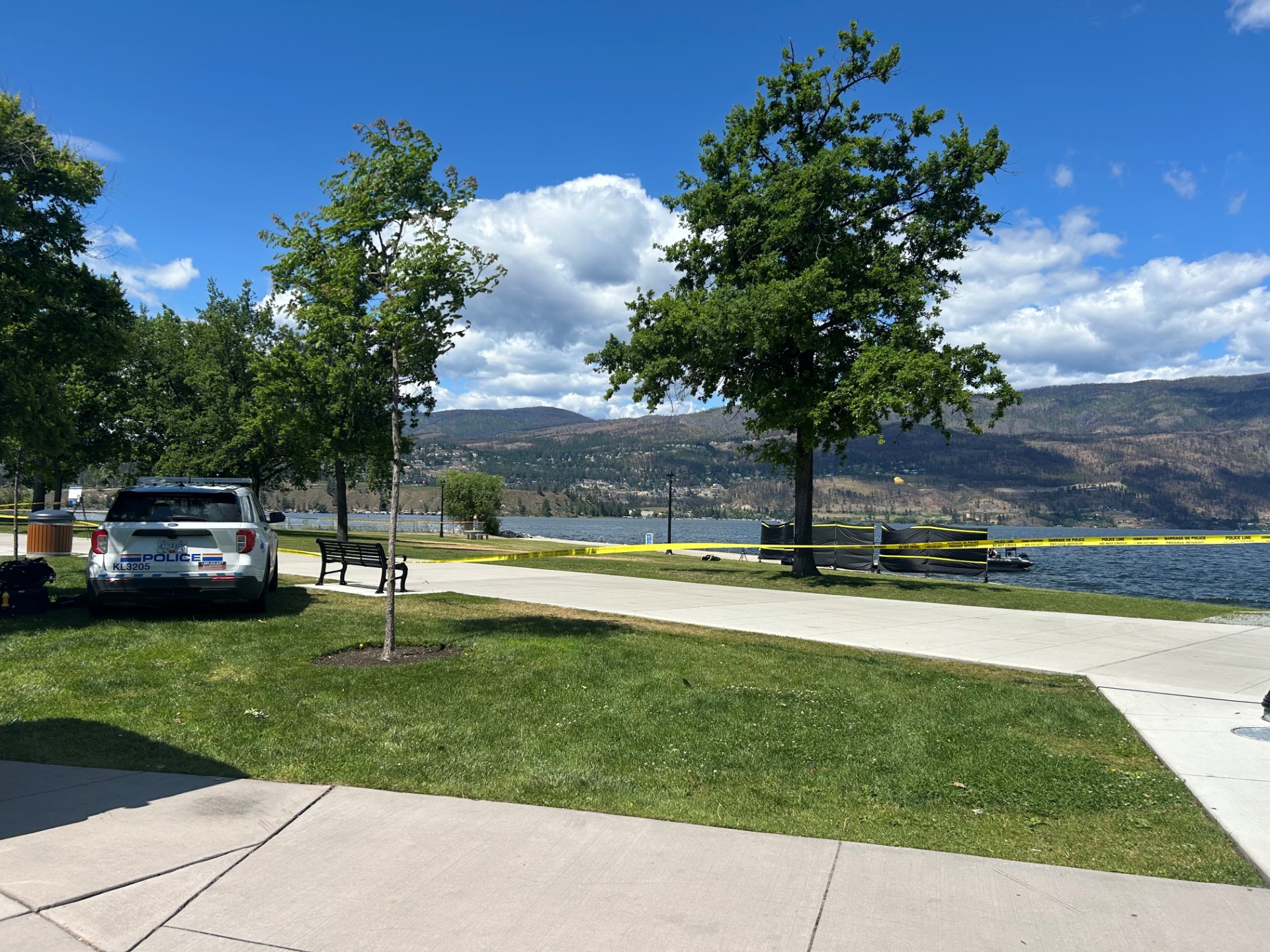 RCMP retrieve body from Okanagan Lake in Kelowna City Park